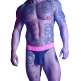 Sukrew Underground Jockstrap Underground Black/Electric Pink from Nice 'n' Naughty